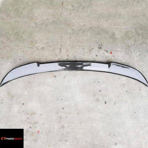 BMW F10 5 Series Installed CS Style Carbon Rear Boot Spoiler Bodykit